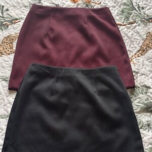 Target satin holiday mini skirts